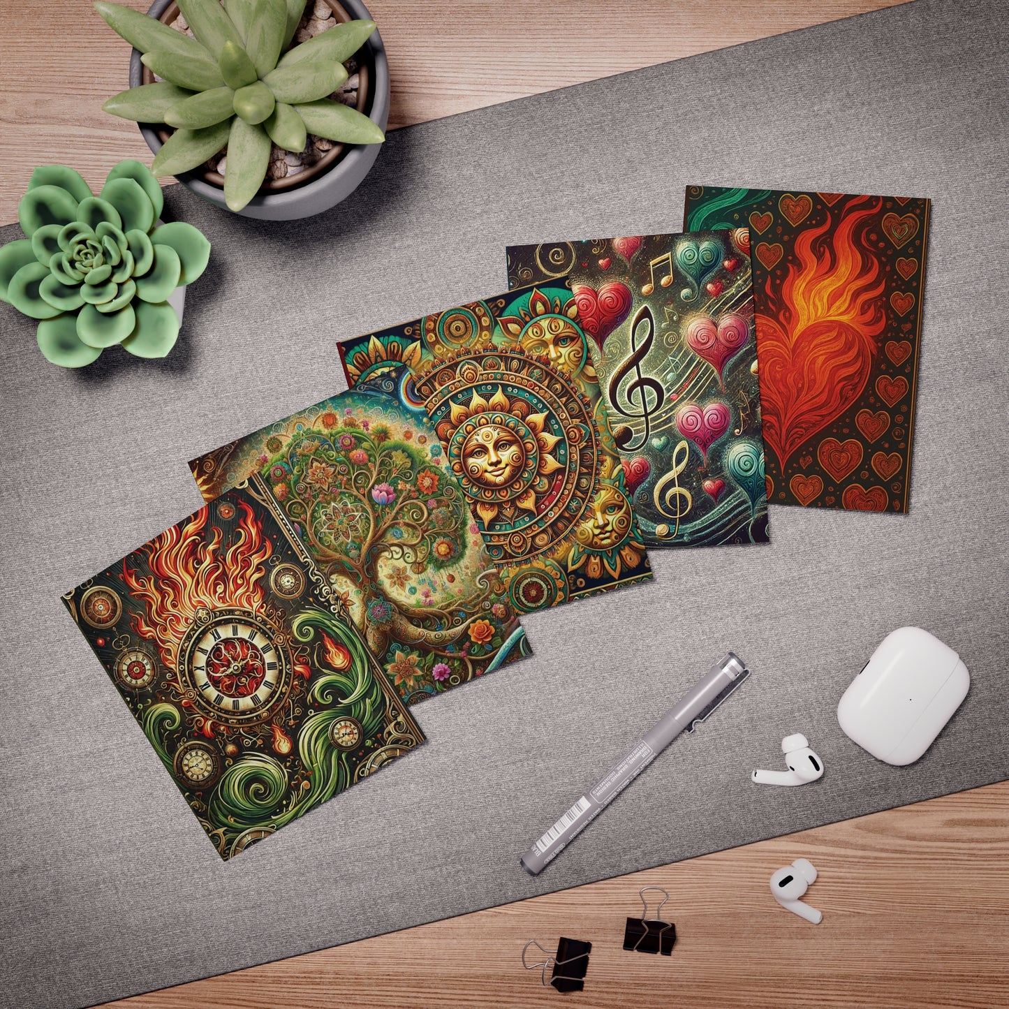 Tarjetas "Pensando en ti" de Múltiples Diseños (Paquete de 5)