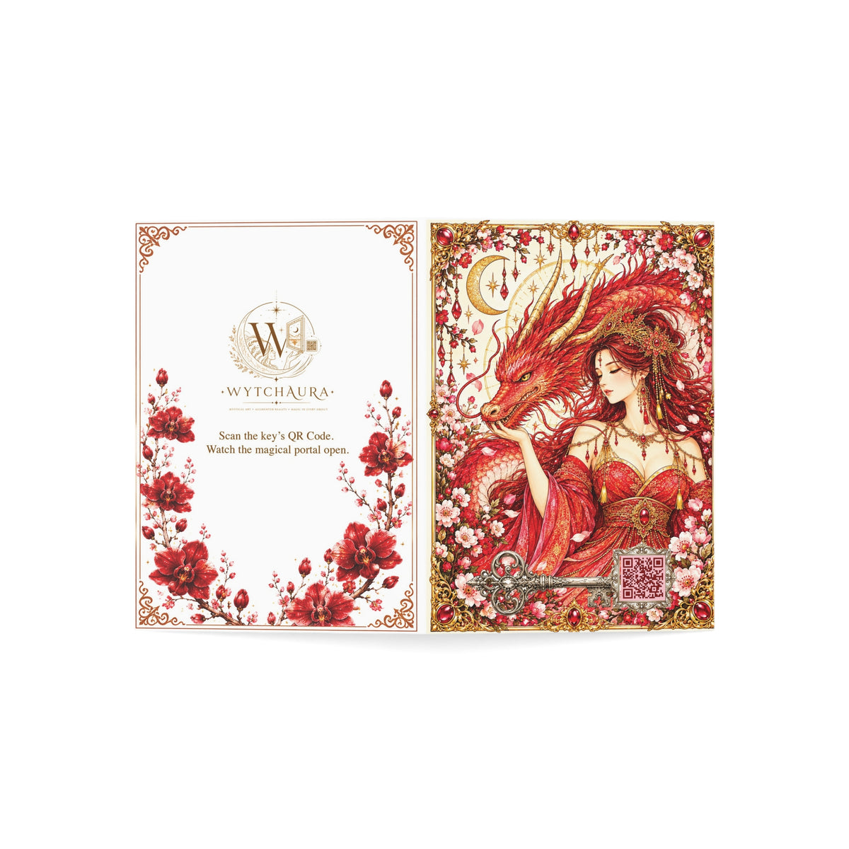 The Red Dragon Orchid - Greeting Cards — Pack of 1/10