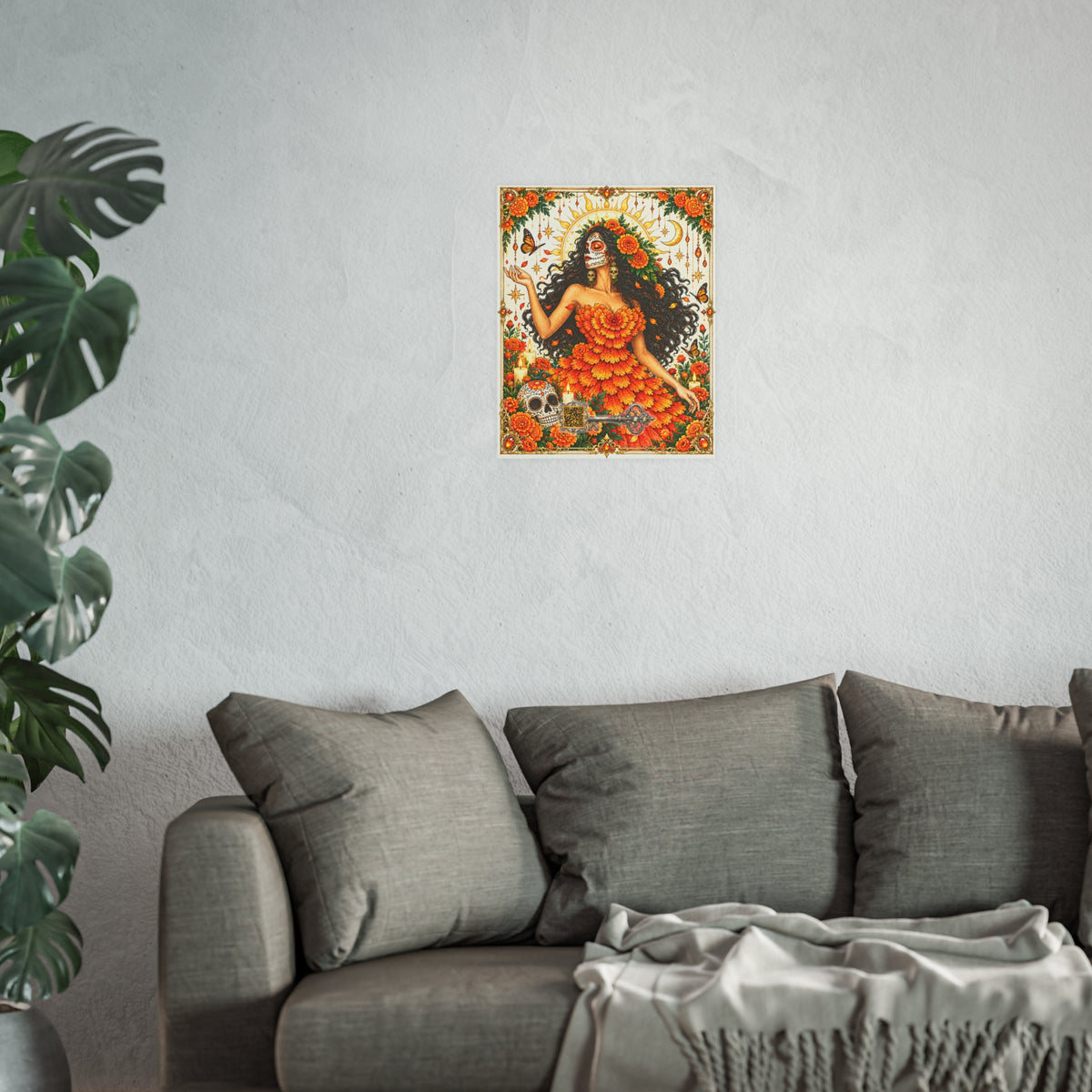 La Catrina – Spirit of Día de los Muertos Poster — Satin & Archival Matte Print