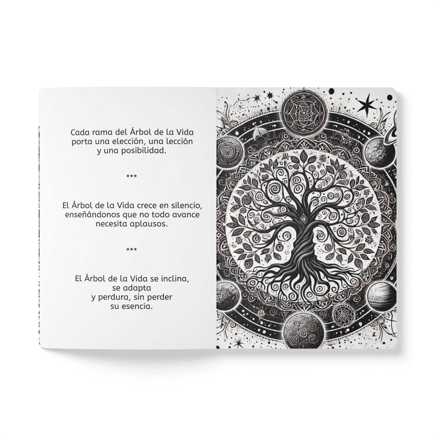 ARBOL DE VIDA - Cuaderno con Realidad Aumentada | con Arte y Frases Motivadoras