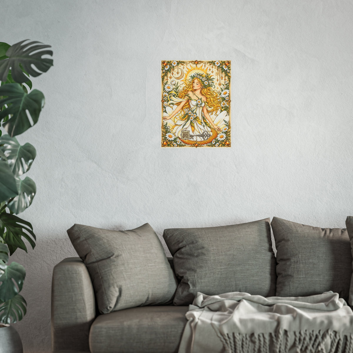 The Daisy Maiden – Spirit of Joy & New Beginnings Poster — Satin & Archival Matte Print