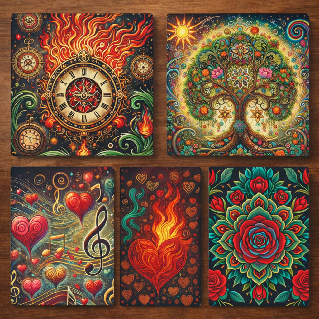 ALIVE WITH MEANING Collection: Journals and Postcards with Augmented Reality, Art & Quotes - English & Spanish