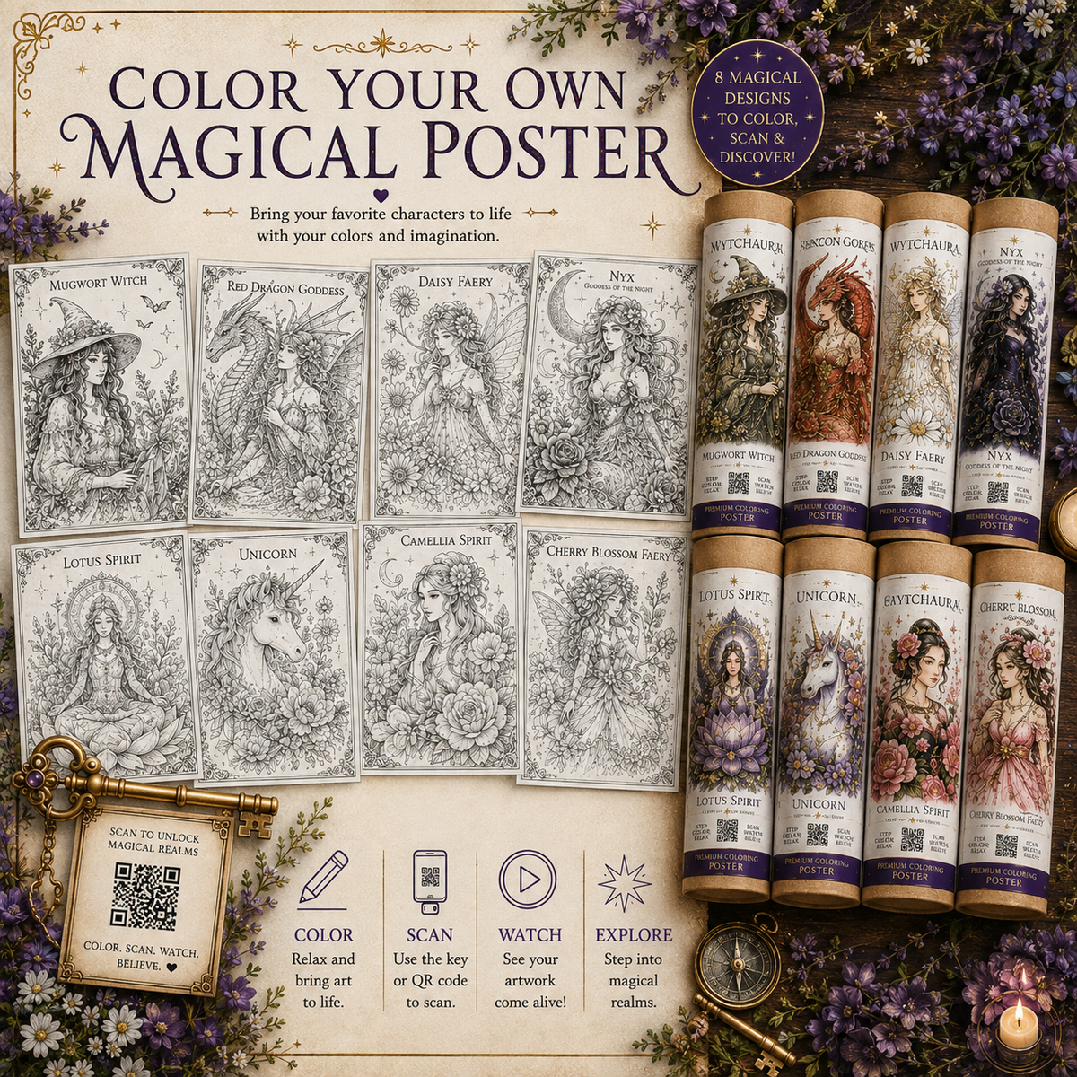 Color Your Own Magical Poster