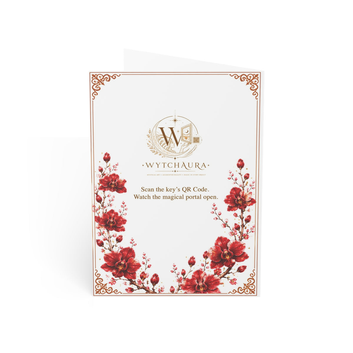 The Red Dragon Orchid - Greeting Cards — Pack of 1/10