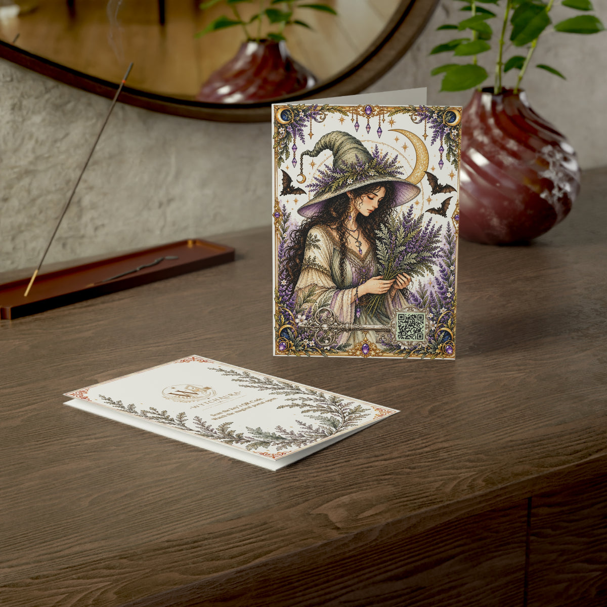 The Mugwort Wise Witch - Greeting Cards (Pack of 1/10)