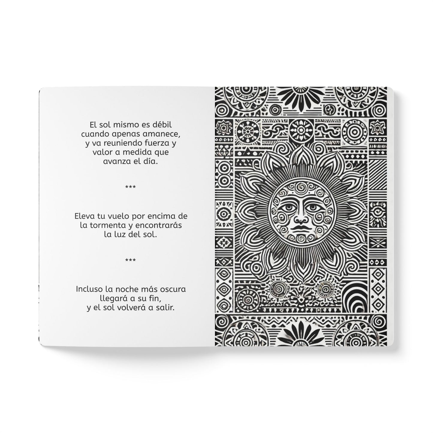 SOL - Cuaderno con Realidad Aumentada | Cuaderno Inspirador con Arte y Frases