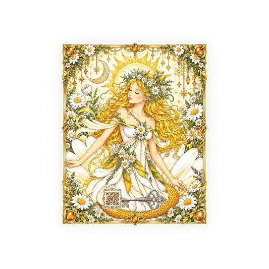 The Daisy Maiden – Spirit of Joy & New Beginnings Poster — Satin & Archival Matte Print