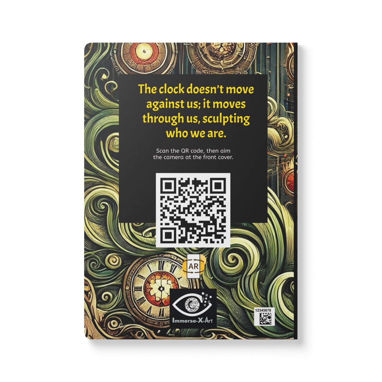 TIME - Journal with  an Augmented Reality Experience | Inspiring Notebook with Art & Quotes