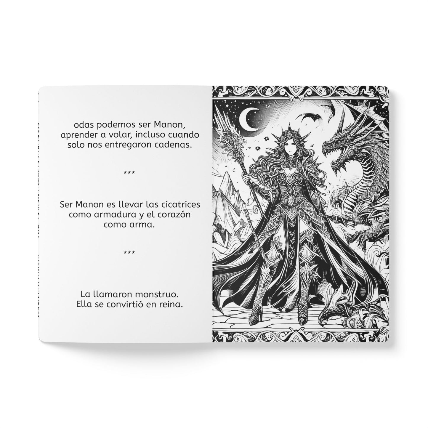 MANON LA INQUEBRANTABLE -  Cuaderno con Realidad Aumentada | Cuaderno Inspirador con Arte y Frases