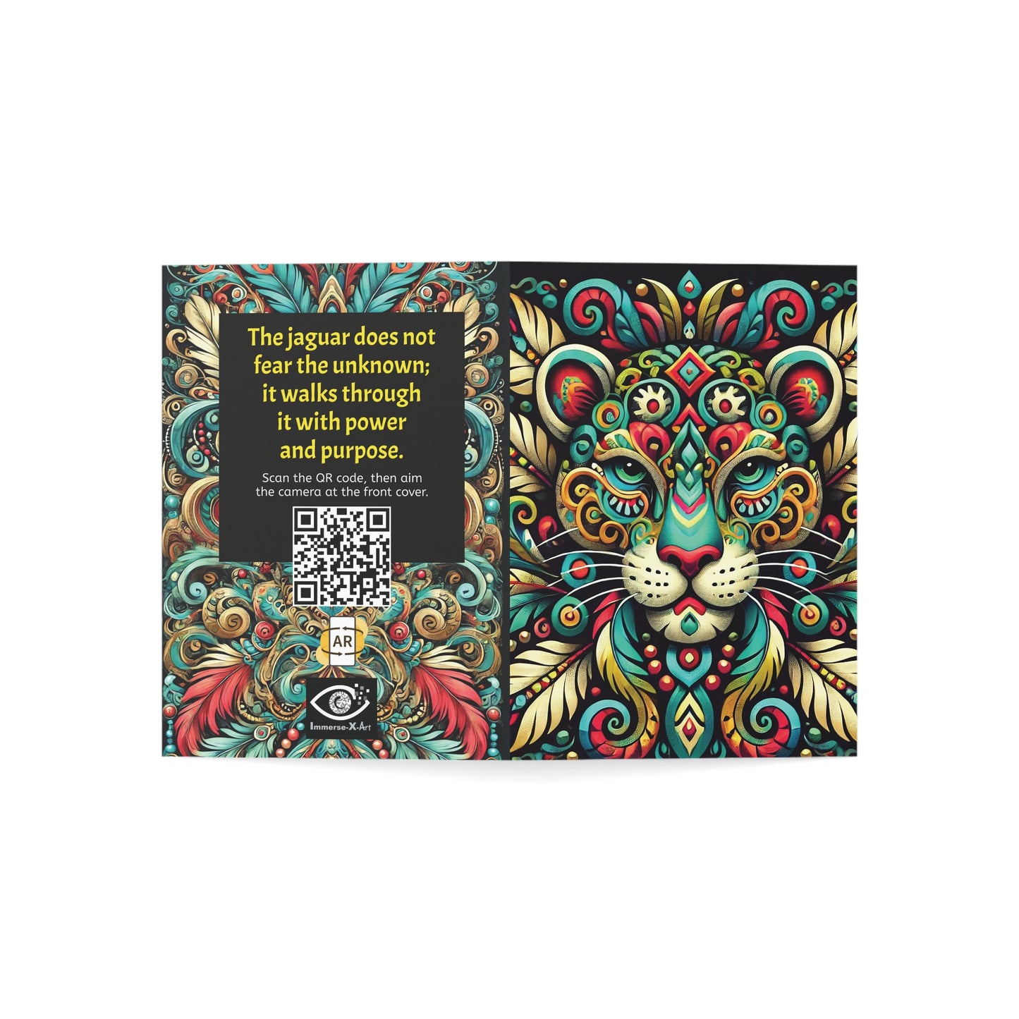 THE JAGUAR'S SPIRIT - Greeting Cards with Augmented Reality (Set of 1, 10, 30, 50)
