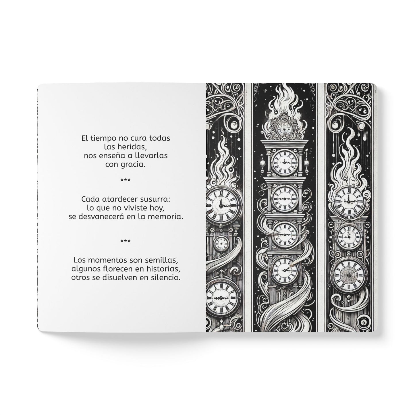 EL PASE DEL TIEMPO - Cuaderno con Realidad Aumentada | Cuaderno Inspirador con Arte y Frases Motivadoras
