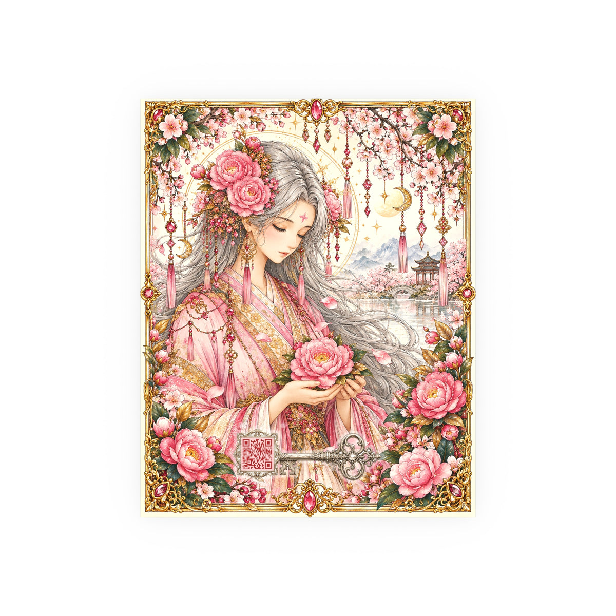 The Old Camellia Spirit – Guardian of Timeless Beauty & Wisdom Poster — Satin & Archival Matte Print