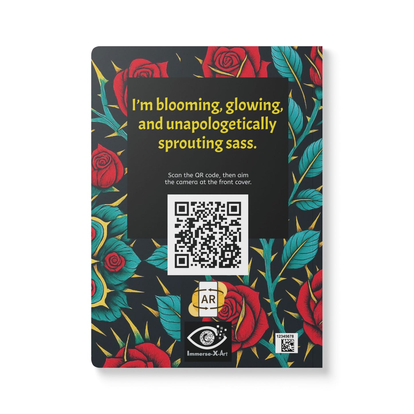 ROSES AND THORNS - Augmented Reality Journal | Inspiring Notebook with Art & Quotes