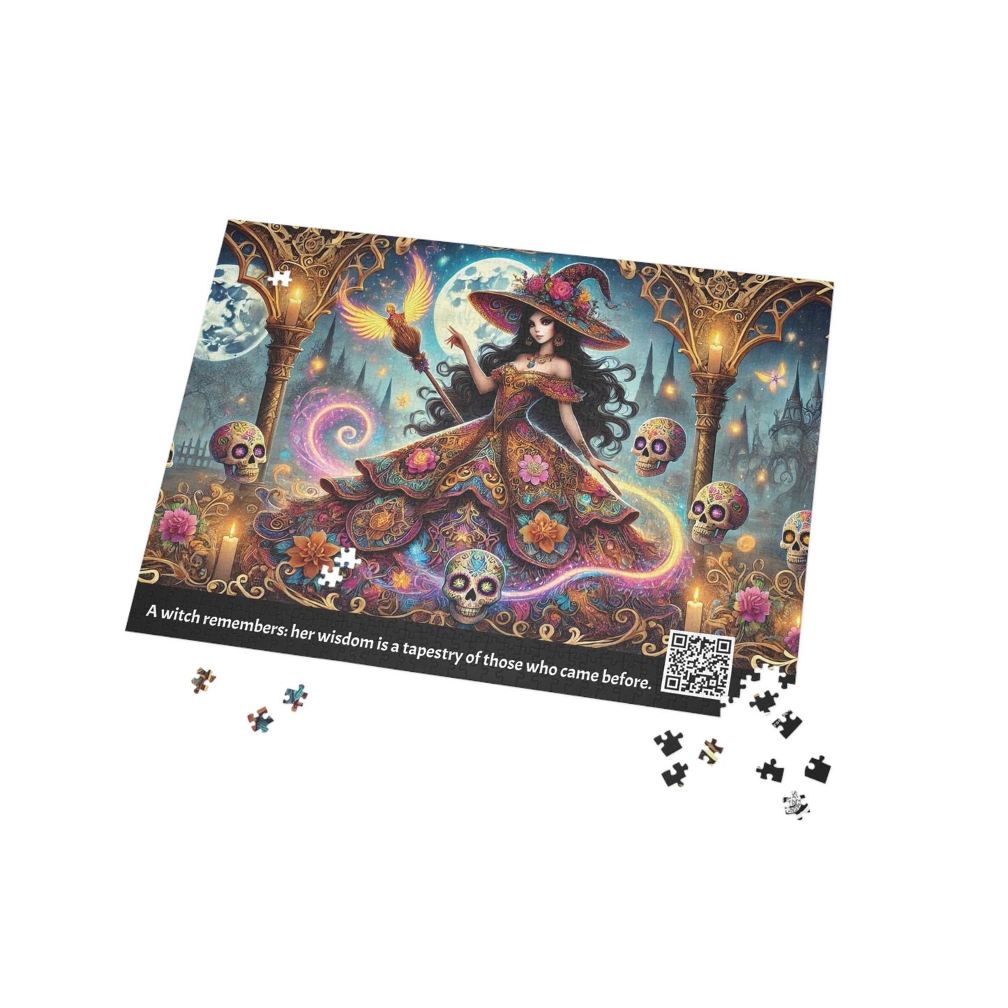 MY INNER WITCH: Ancestors Magic - Intricate Puzzle (1000 piece) with Augmented Reality