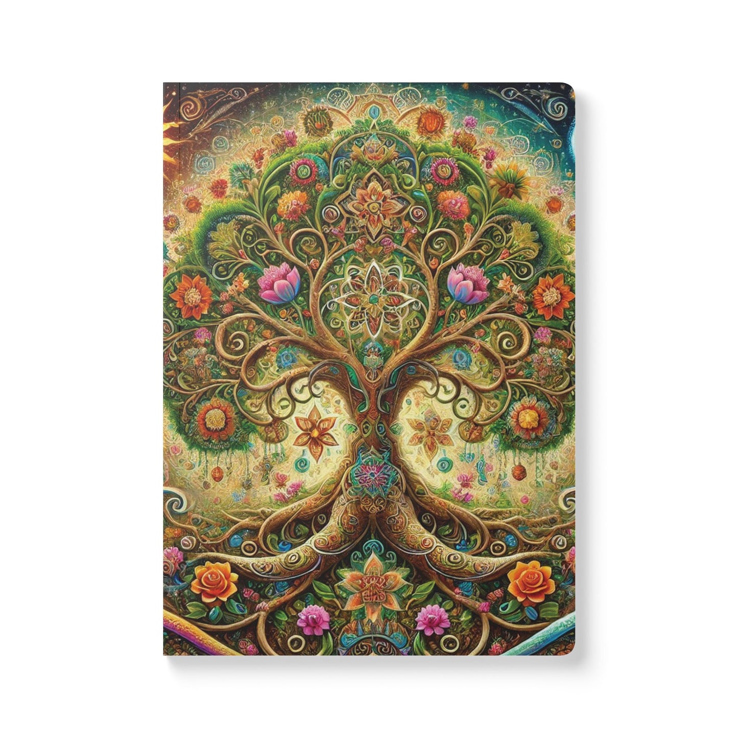 ARBOL DE VIDA - Cuaderno con Realidad Aumentada | con Arte y Frases Motivadoras