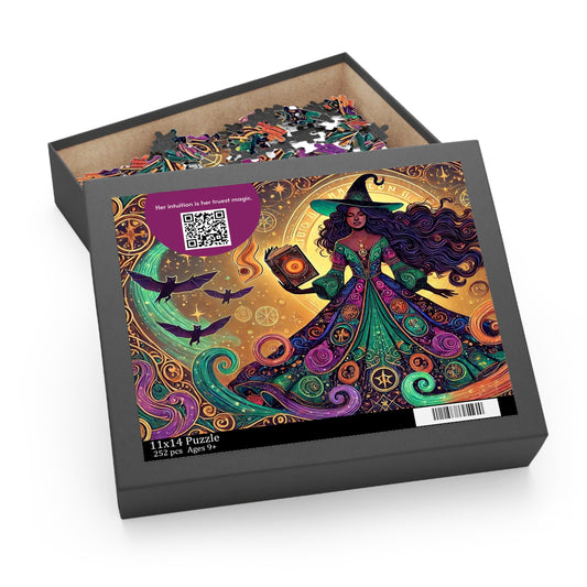MY INNER WITCH: Bat Magic - Intricate Puzzle (120/252/500 pcs) with Augmented Reality