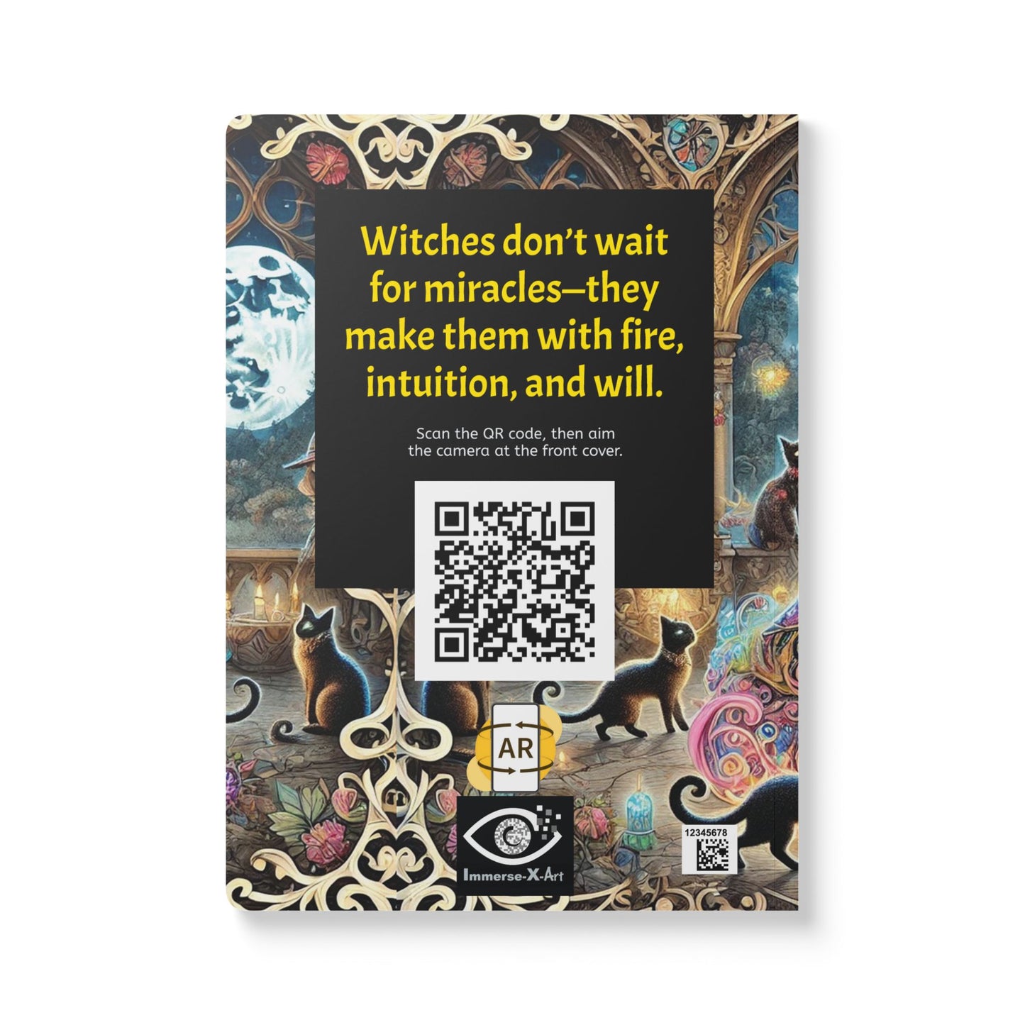 THE WITCH WITHIN / CATS - Notebook with Augmented Reality | Art & Inspiring Quotes