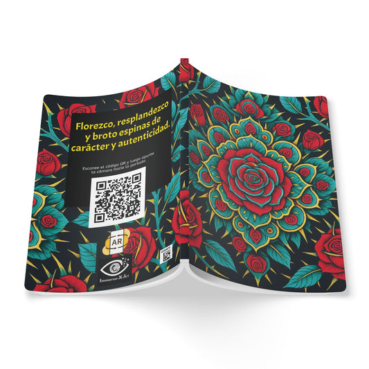 ROSAS Y ESPINAS - Cuaderno con Realidad Aumentada | Cuaderno Inspirador con Arte y Frases Motivadoras