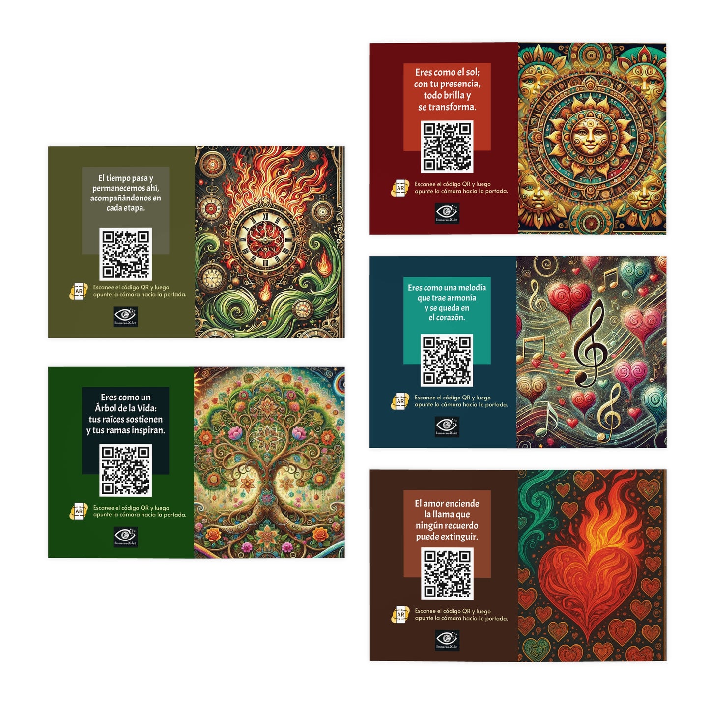 Postcards "Thinking of You" de Múltiples Diseños (Paquete de 5)
