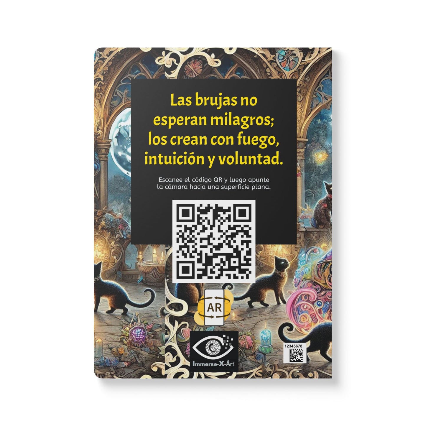 LA HECHIZERA EN MÍ - GATOS - Cuaderno con Realidad Aumentada | Cuaderno Inspirador con Arte y Frases Motivadoras
