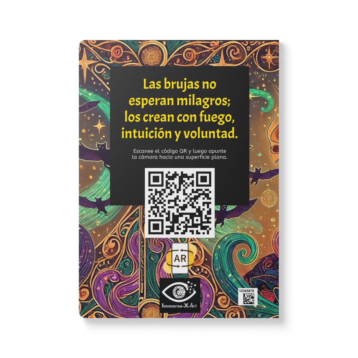LA HECHIZERA EN MÍ - MURCIELAGOS - Cuaderno con Realidad Aumentada | Cuaderno Inspirador con Arte y Frases Motivadoras