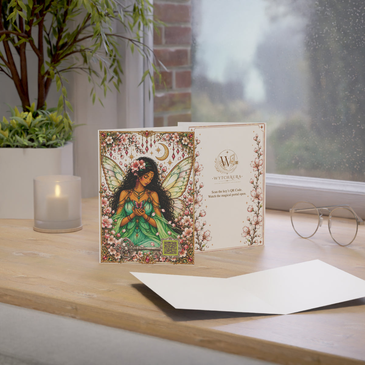 The Almond Blossom Goddess Psyche- Greeting Cards — Pack of 1/10