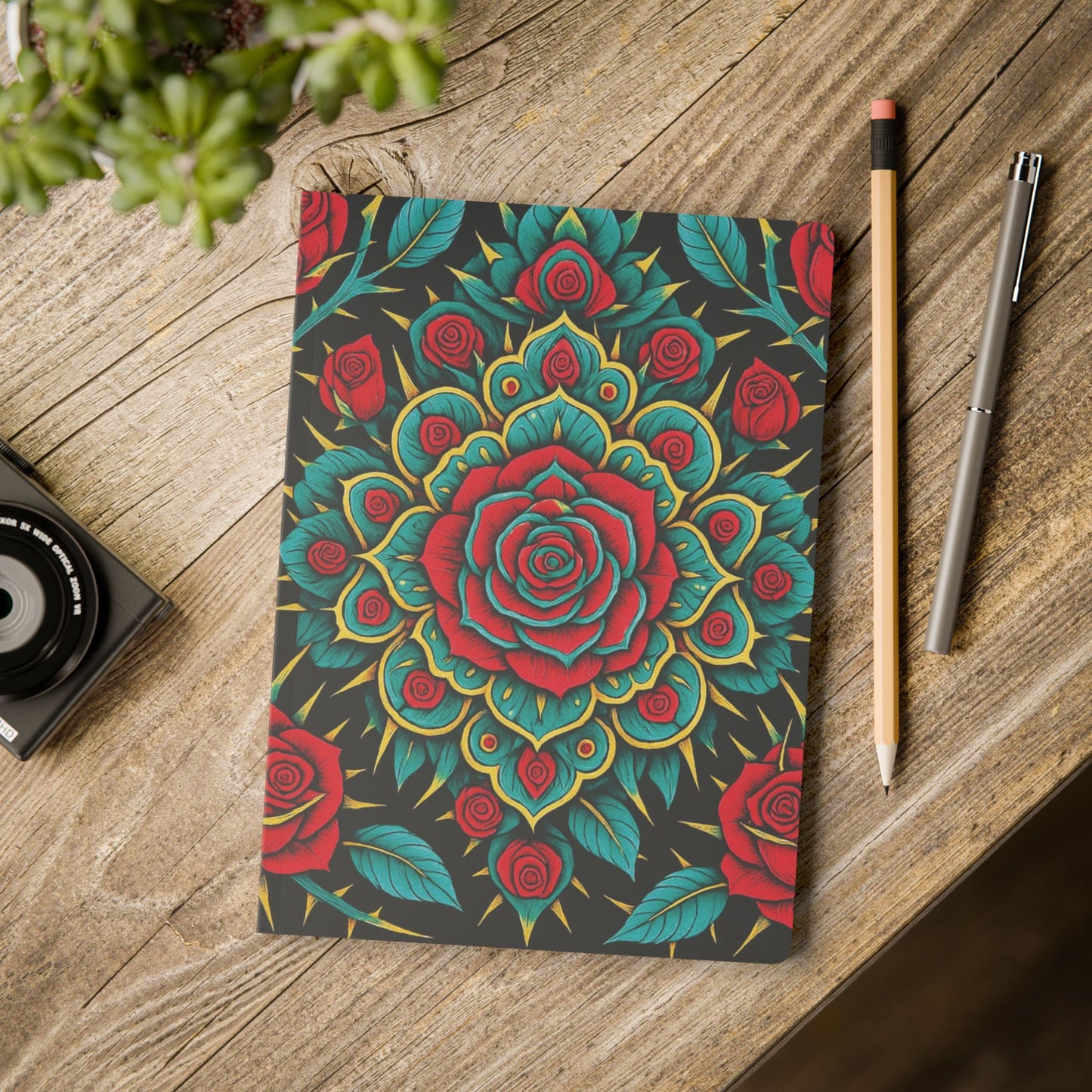 ROSES AND THORNS - Augmented Reality Journal | Inspiring Notebook with Art & Quotes