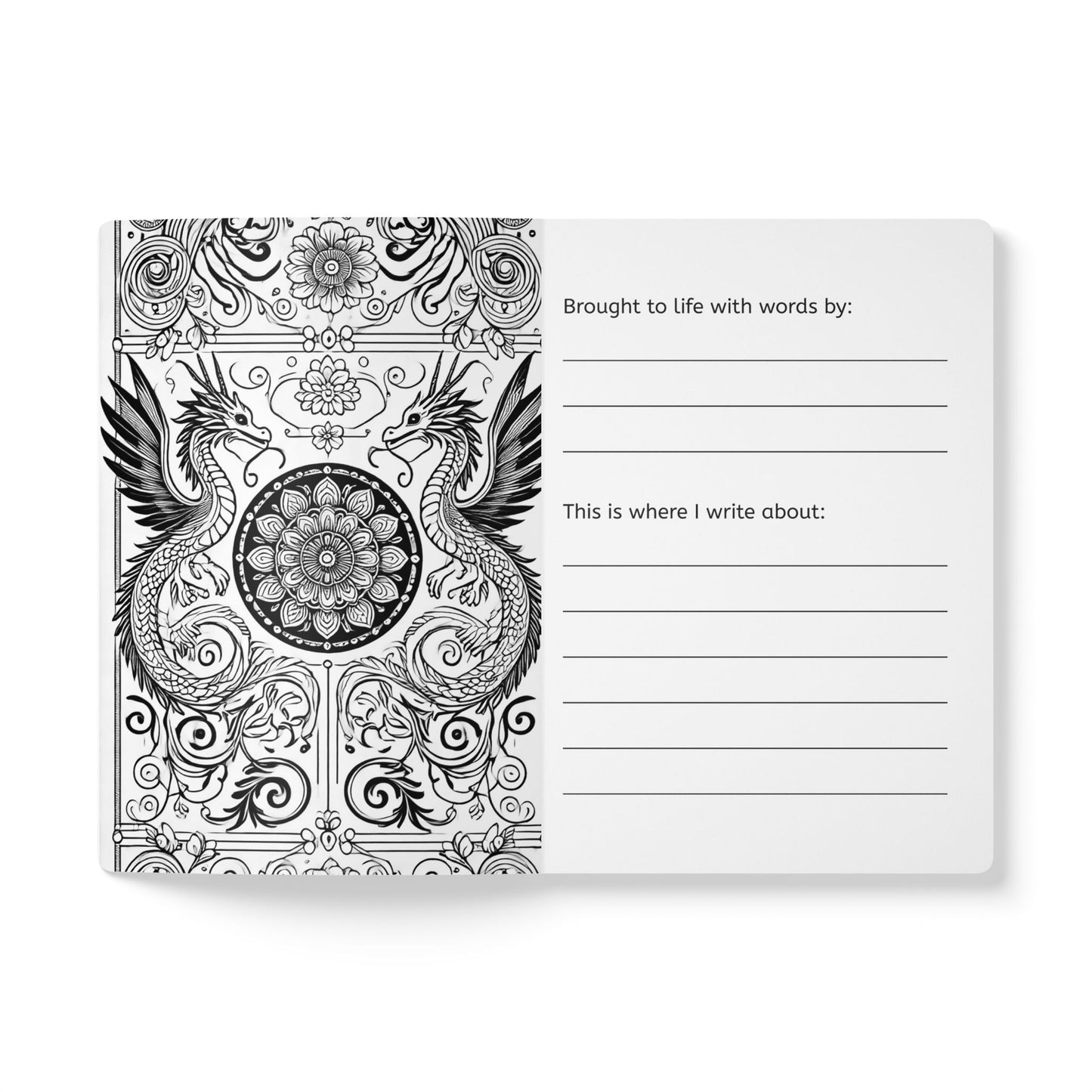 DRAGON AND GEMSTONES - Journal with  an Augmented Reality Experience | Inspiring Notebook with Art & Quotes