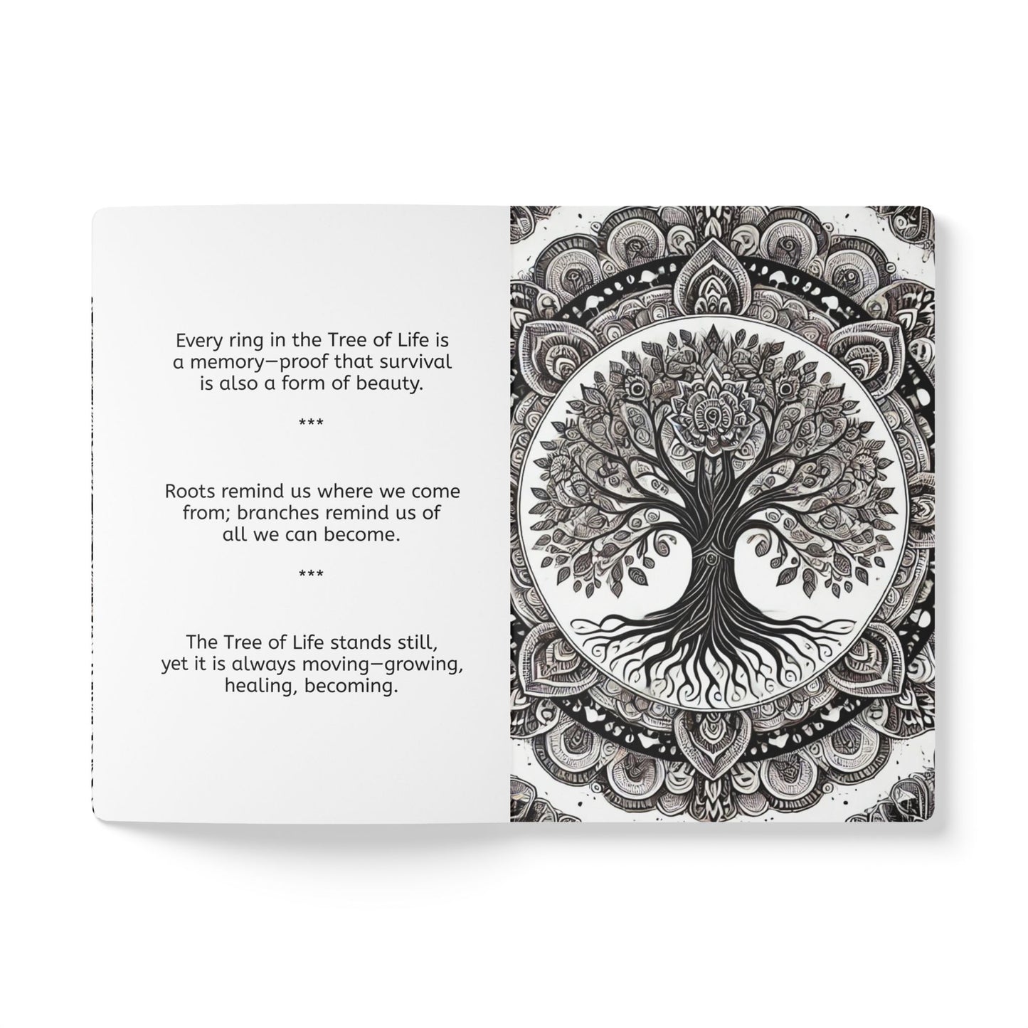 TREE OF LIFE - Augmented Reality Journal | Inspiring Notebook with Art & Quotes