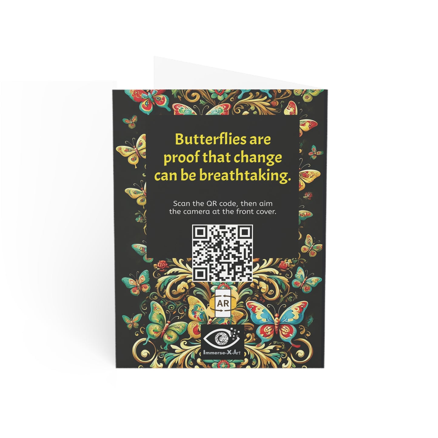 THE DANCE OF BUTTERFLIES - Greeting Cards with Augmented Reality (Set of 1, 10, 30, 50)