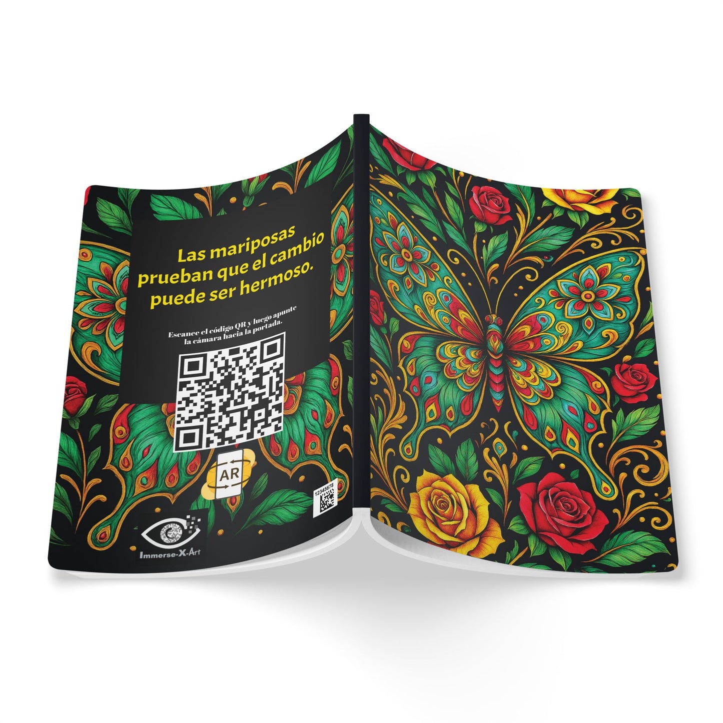 LA DANZA DE LAS MARIPOSAS - Diario con Realidad Aumentada | Cuaderno Inspirador con Arte y Frases Motivadoras