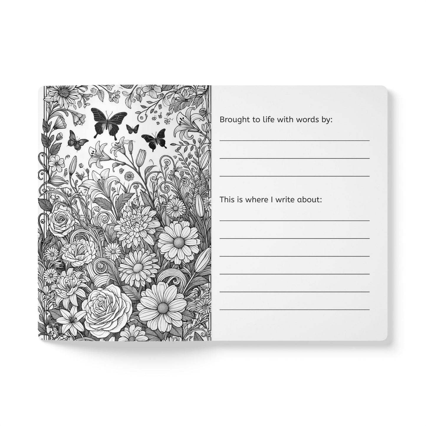 DANCE OF BUTTERFLIES - Augmented Reality Journal | Inspiring Notebook with Art & Quotes