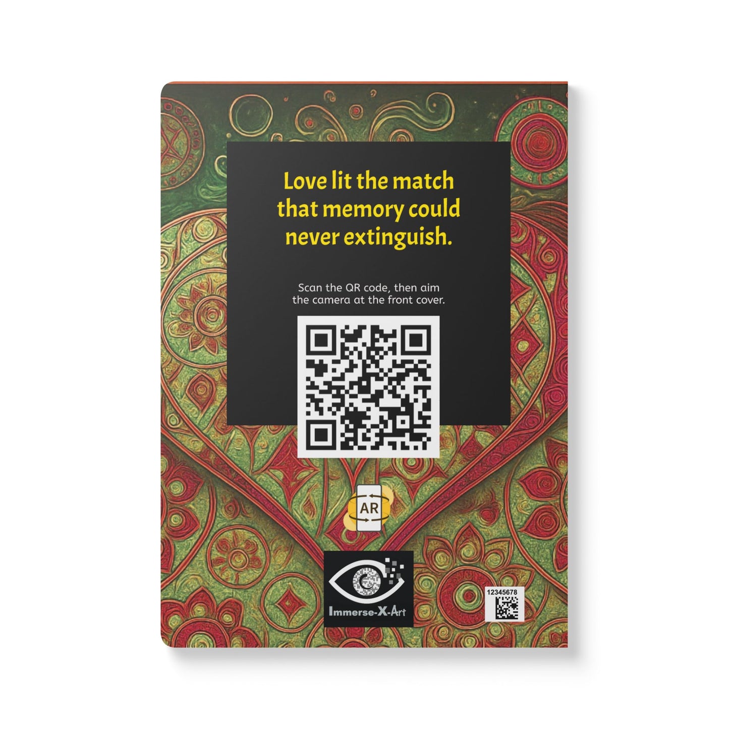 HEART ON FIRE - Journal with  an Augmented Reality Experience | Inspiring Notebook with Art & Quotes