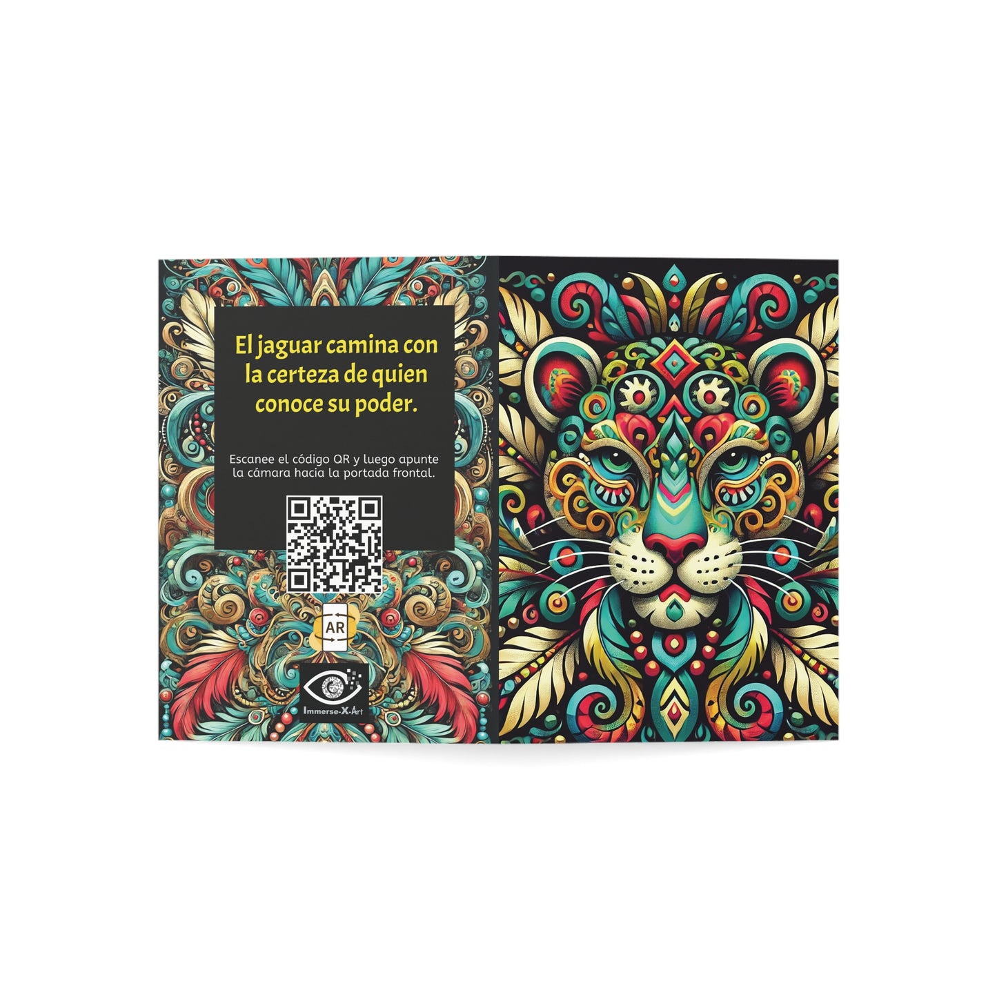 EL ESPÍRITU DEL JAGUAR – Tarjetas de Felicitación con Realidad Aumentada (Set de 1, 10, 30, 50)