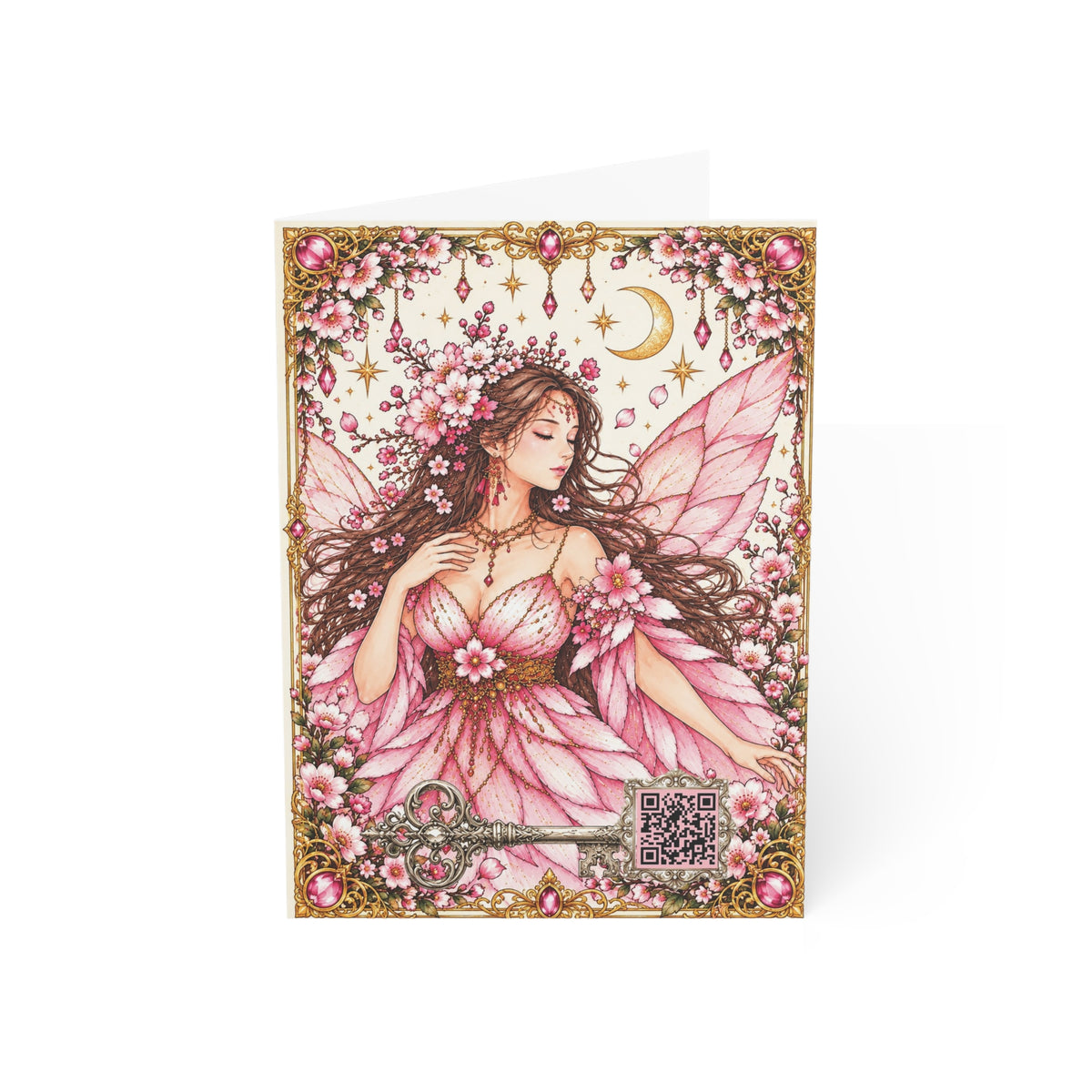 The Cherry Blossom Princess - Greeting Cards — Pack of 1/10