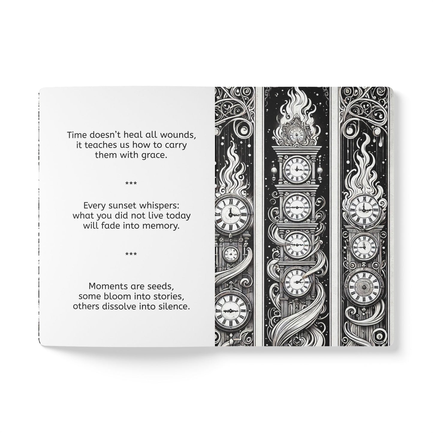 TIME - Journal with  an Augmented Reality Experience | Inspiring Notebook with Art & Quotes