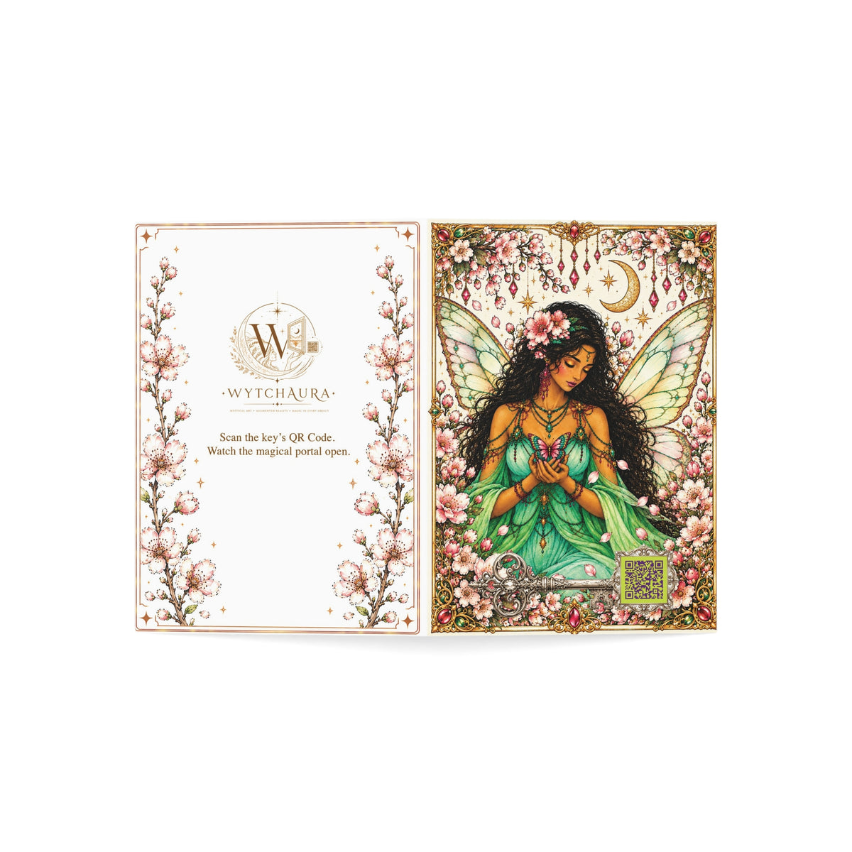 The Almond Blossom Goddess Psyche- Greeting Cards — Pack of 1/10