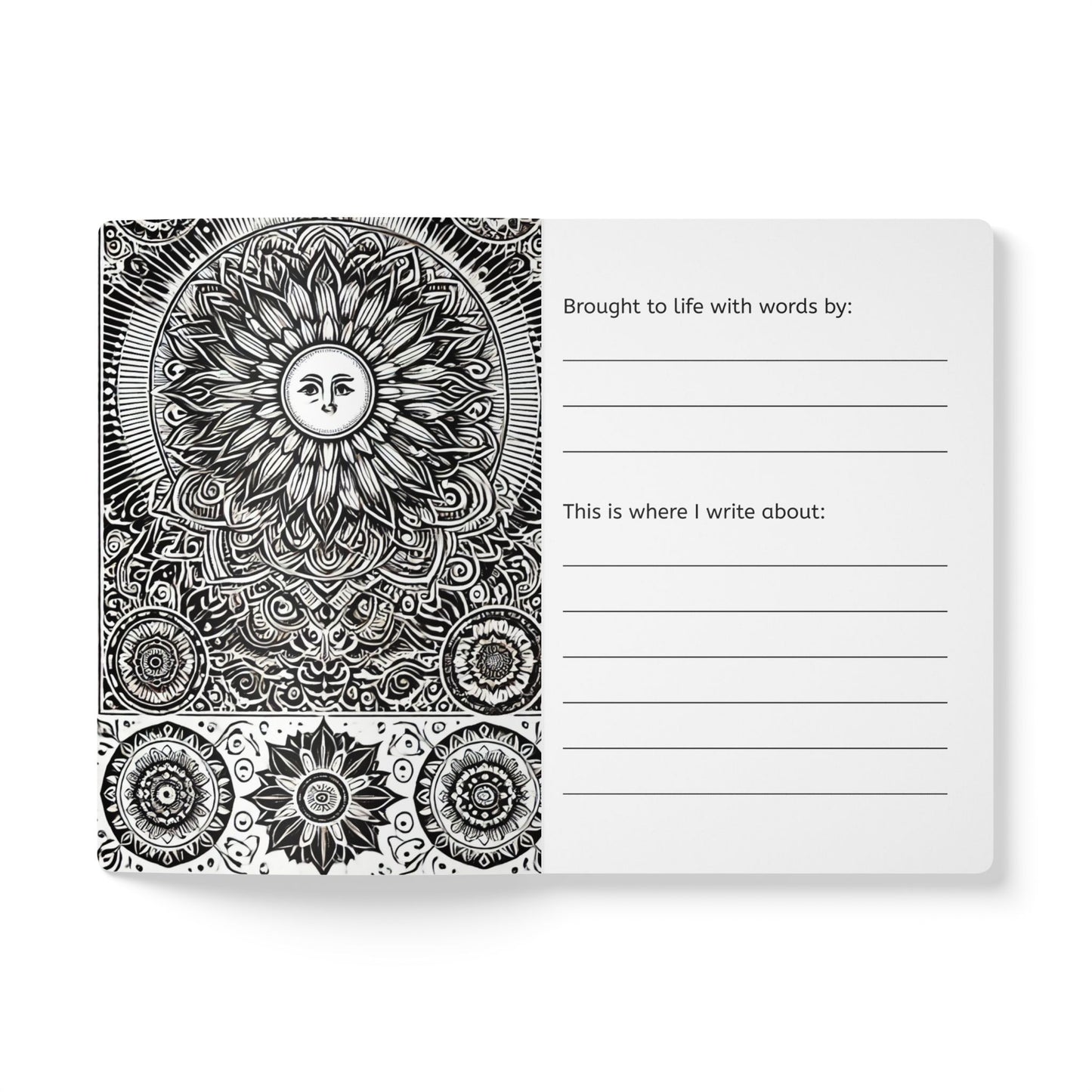 SUN - Augmented Reality Journal | Inspiring Notebook with Art & Quotes