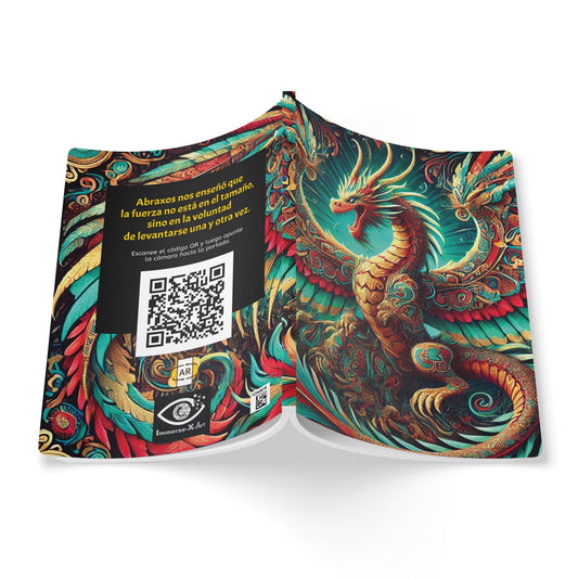 DRAGÓN Y PIEDRAS VALIOSAS - Diario con Realidad Aumentada | Cuaderno Inspirador con Arte y Frases Motivadoras