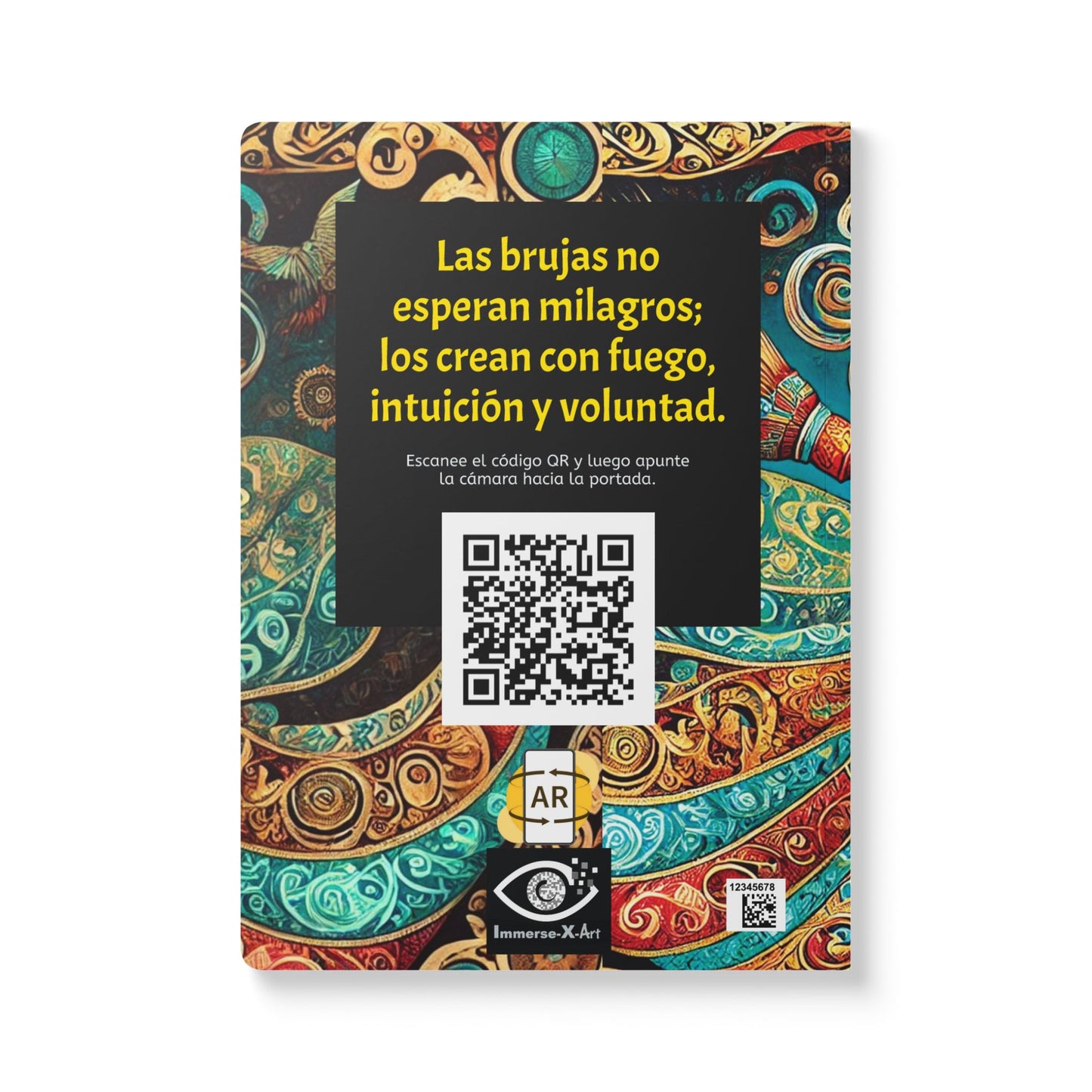 SUSURROS DE UNA BRUJA - Cuaderno con Realidad Aumentada | con Arte y Frases Motivadoras