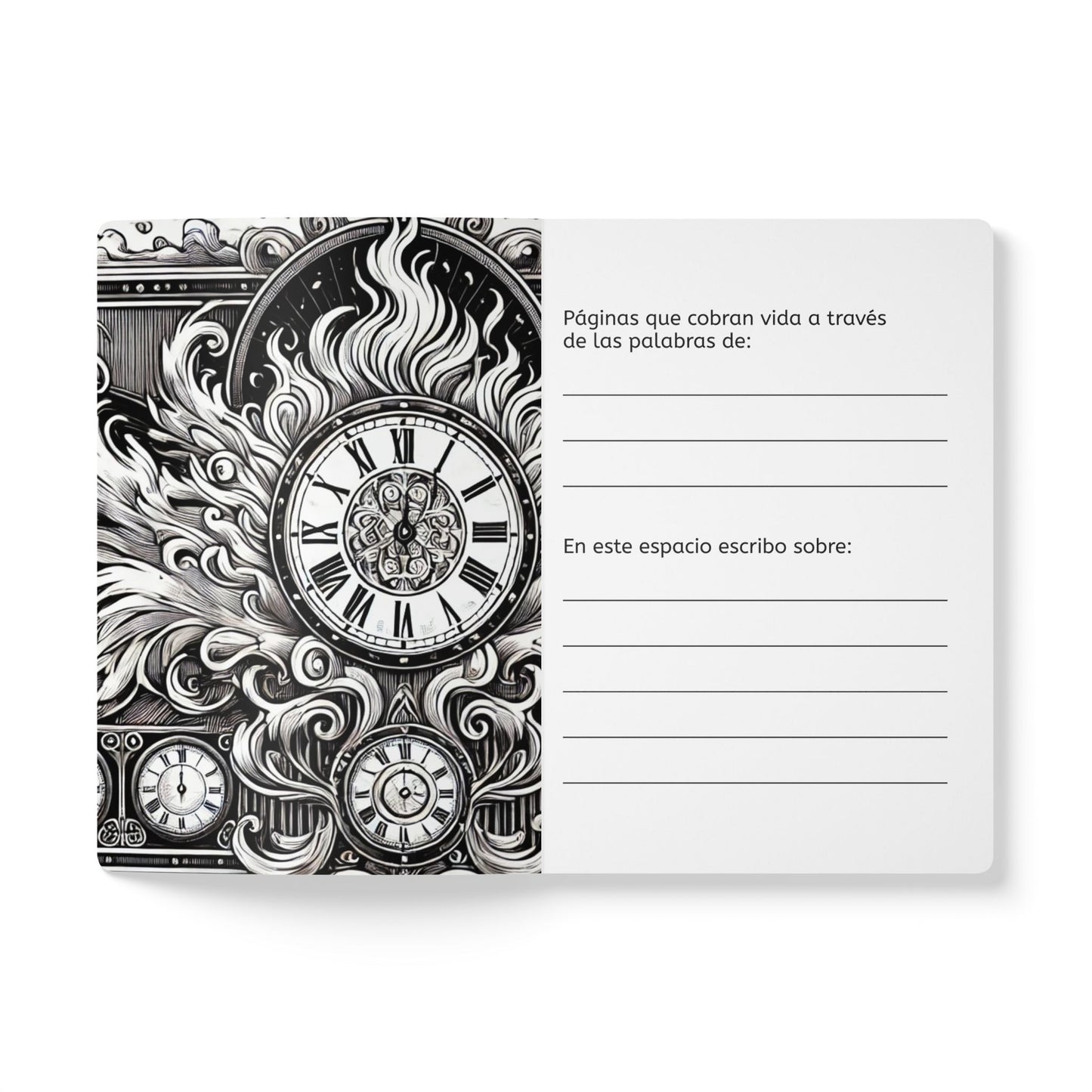 EL PASE DEL TIEMPO - Cuaderno con Realidad Aumentada | Cuaderno Inspirador con Arte y Frases Motivadoras