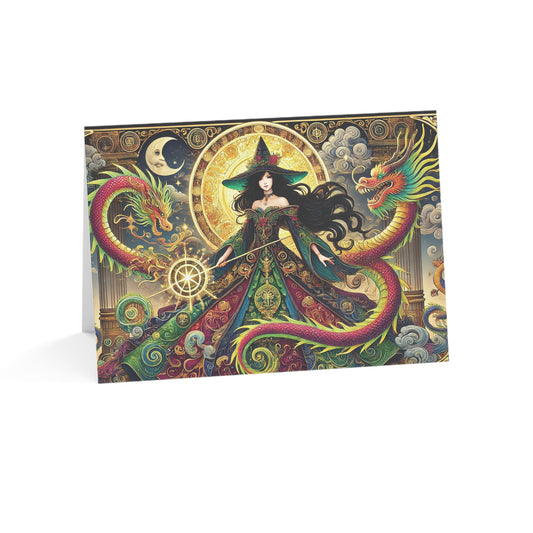 LA HECHIZERA EN MÍ - DRAGONES - Tarjeta(s) con Realidad Aumentada |  Arte y Frases Motivadoras (1/10/30/50 pcs)