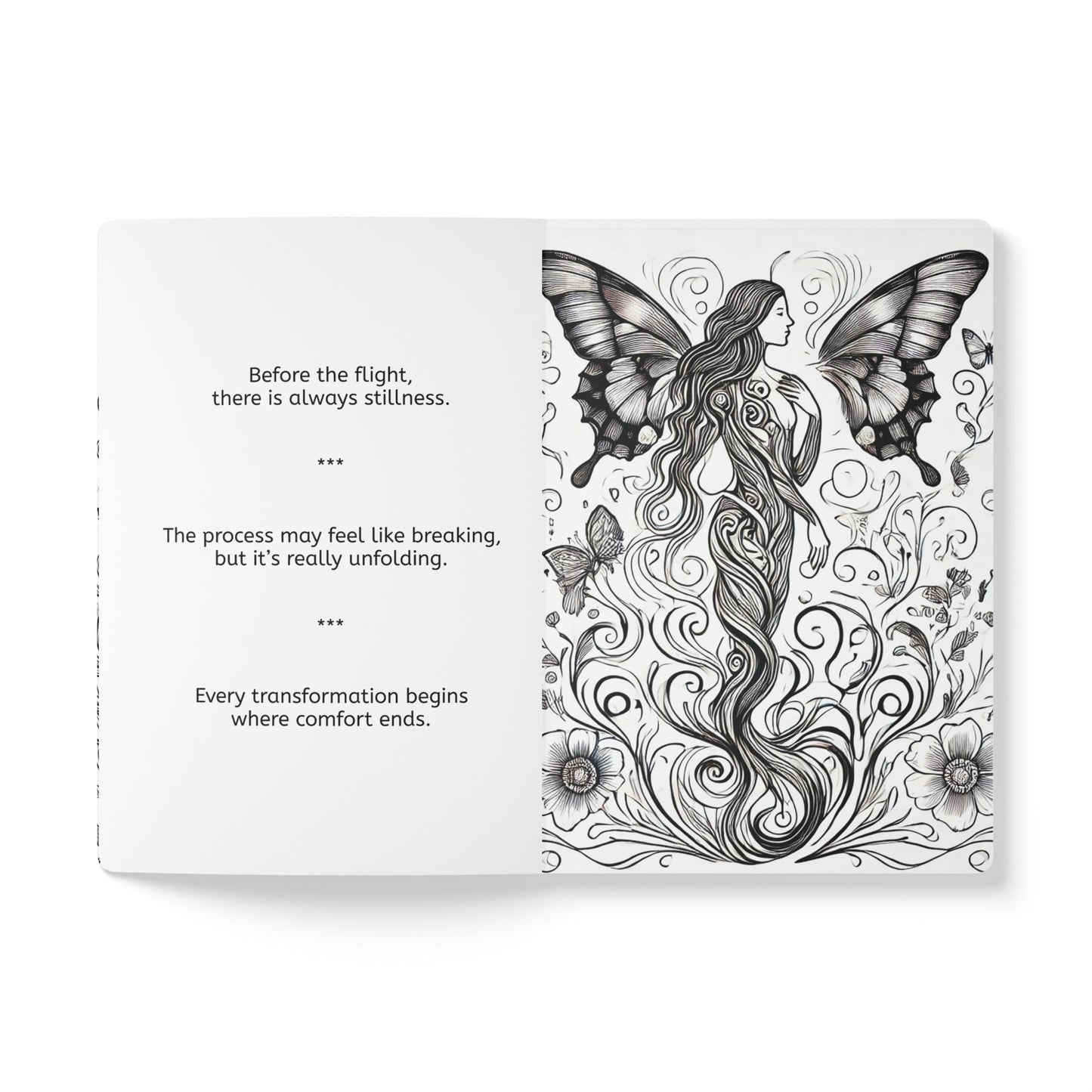 DANCE OF BUTTERFLIES - Augmented Reality Journal | Inspiring Notebook with Art & Quotes