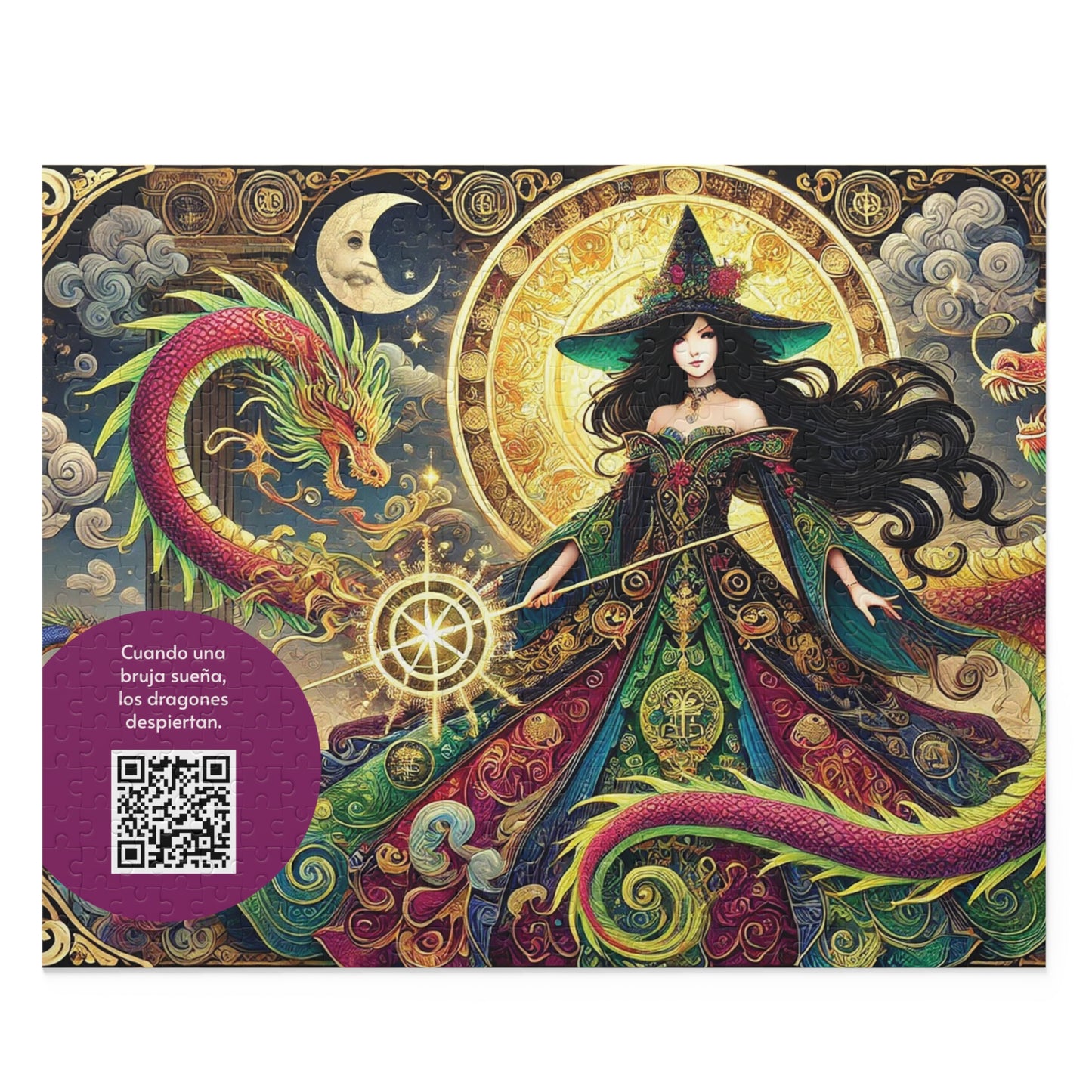 LA HECHIZERA EN MI: Dragones - Rompecabezas Intrincado (120/252/500 piezas) con Realidad Aumentada