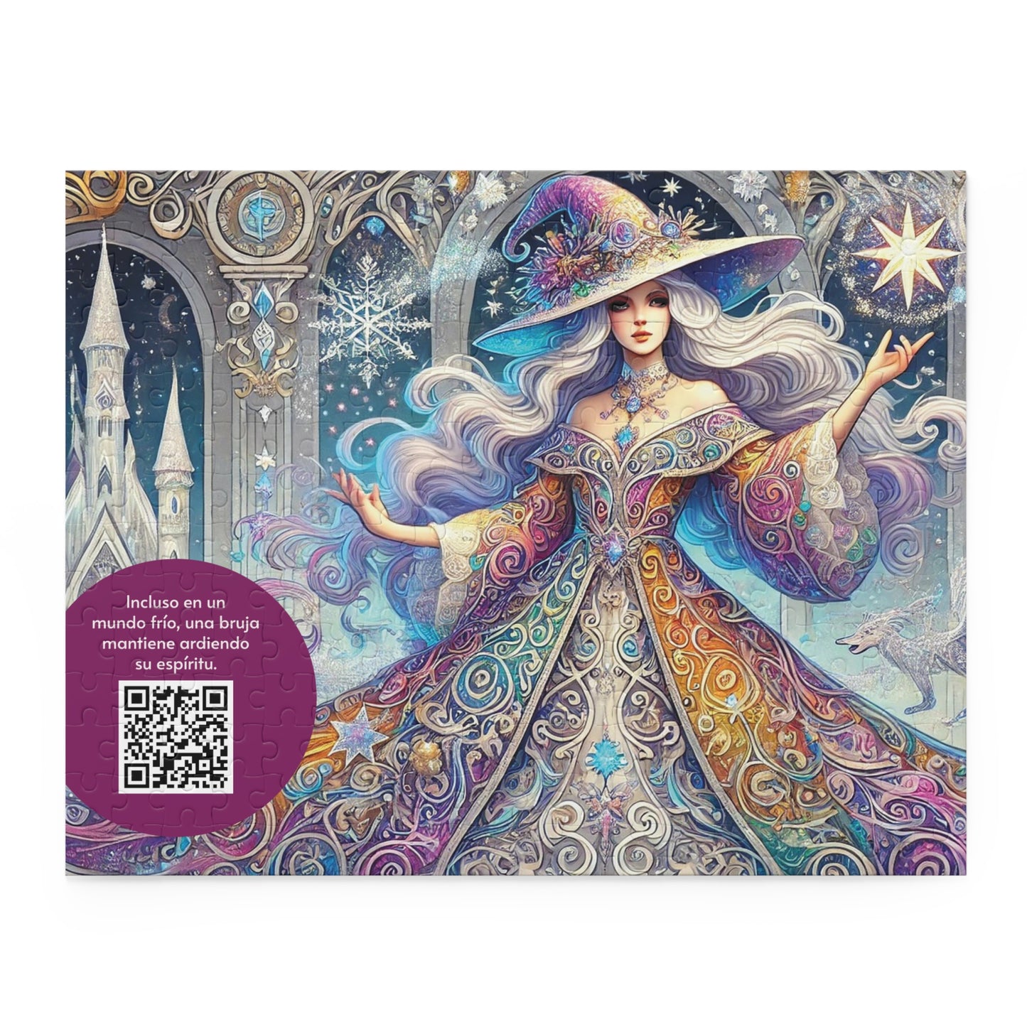 LA HECHIZERA EN MI: Castillo de Cristal – Rompecabezas (120/252/500 piezas) Intrincado con Realidad Aumentada