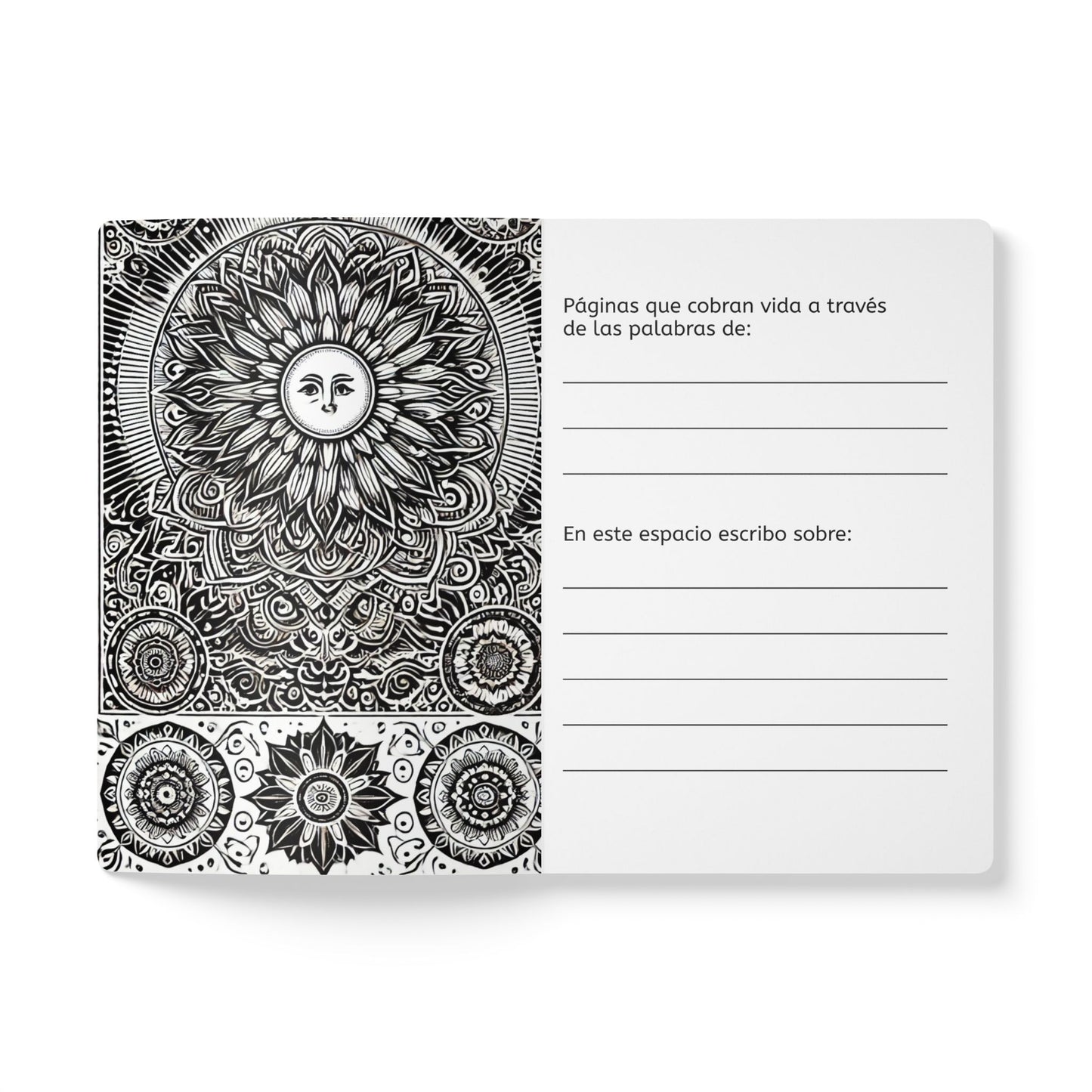SOL - Cuaderno con Realidad Aumentada | Cuaderno Inspirador con Arte y Frases