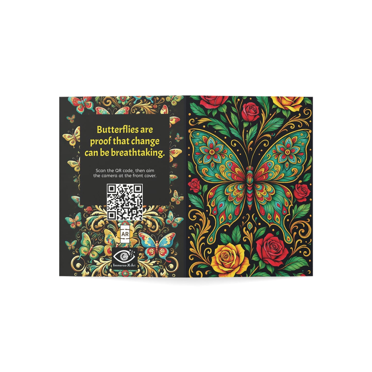 THE DANCE OF BUTTERFLIES - Greeting Cards with Augmented Reality (Set of 1, 10, 30, 50)