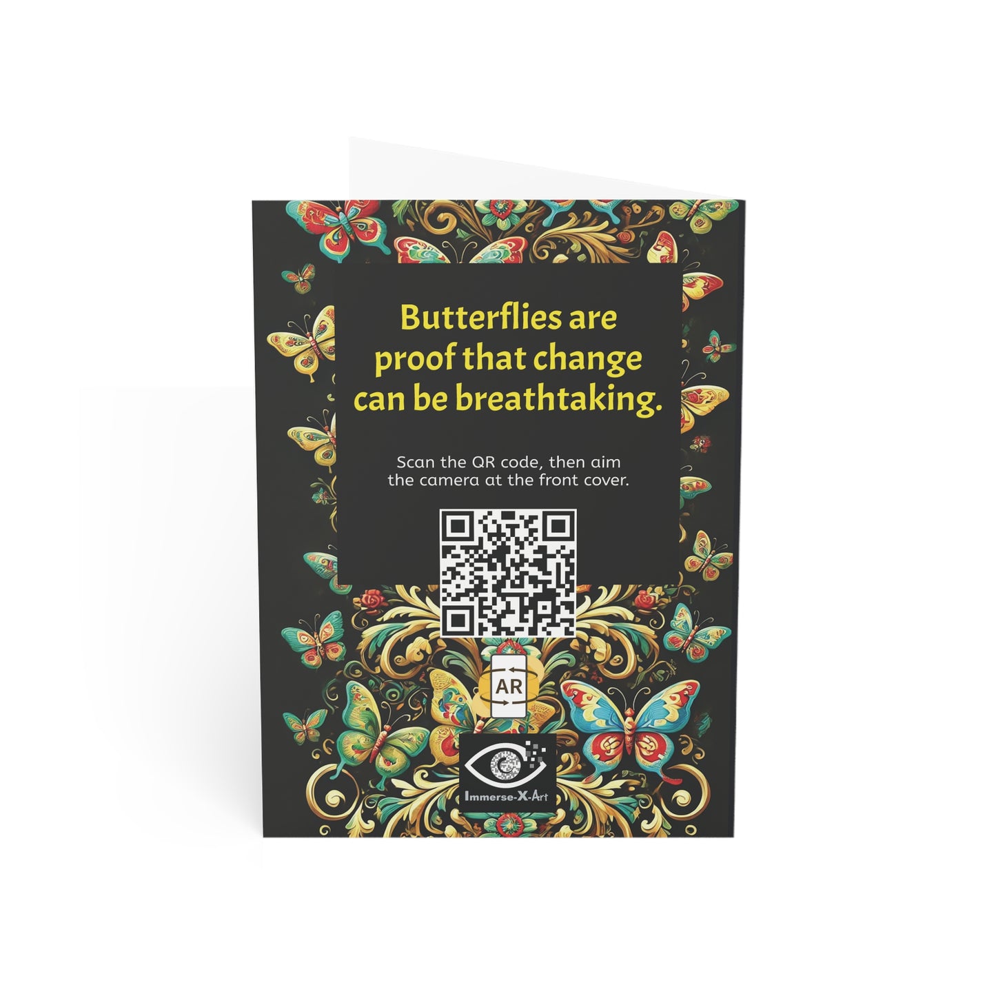 THE DANCE OF BUTTERFLIES - Greeting Cards with Augmented Reality (Set of 1, 10, 30, 50)