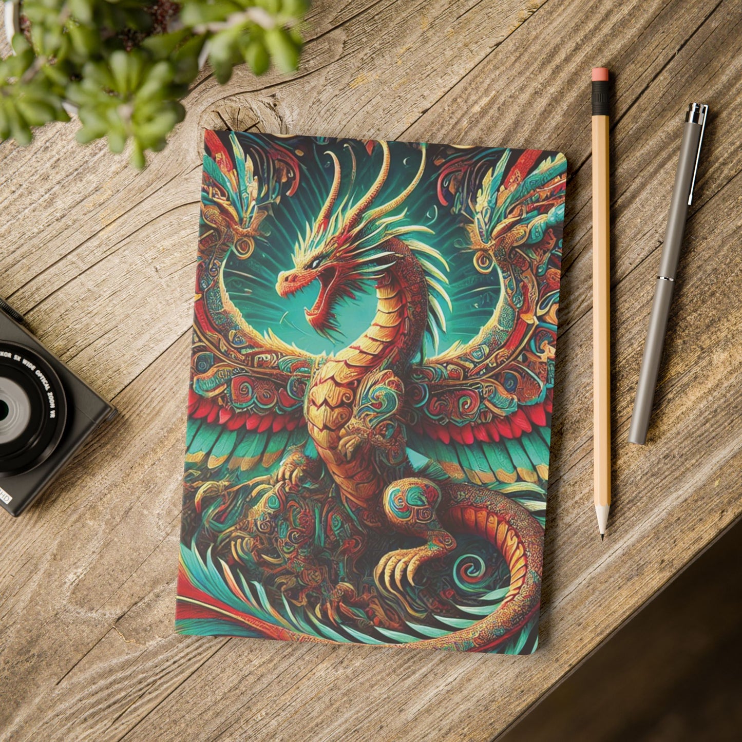DRAGON AND GEMSTONES - Journal with  an Augmented Reality Experience | Inspiring Notebook with Art & Quotes