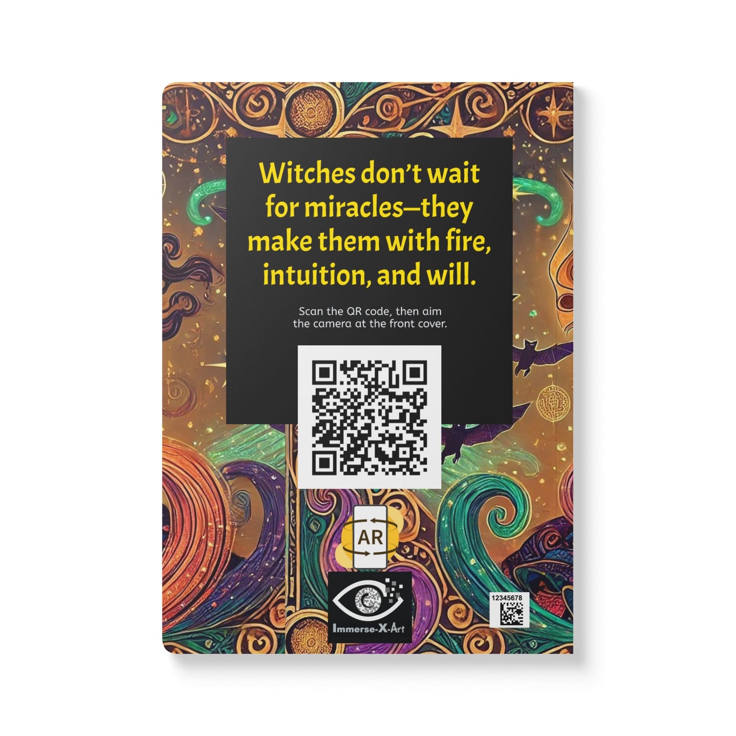 MY INNER WITCH / BATS - Notebook with Augmented Reality | Art & Inspiring Quotes